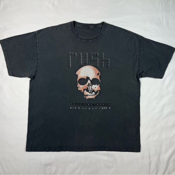 Vintage Other - Vtg Rush Mens Band T-Shirt XL 90s Roll The Bones Tour Double Sided Tee Black A9